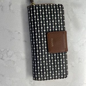 Fossil Leather Wristlet wallet